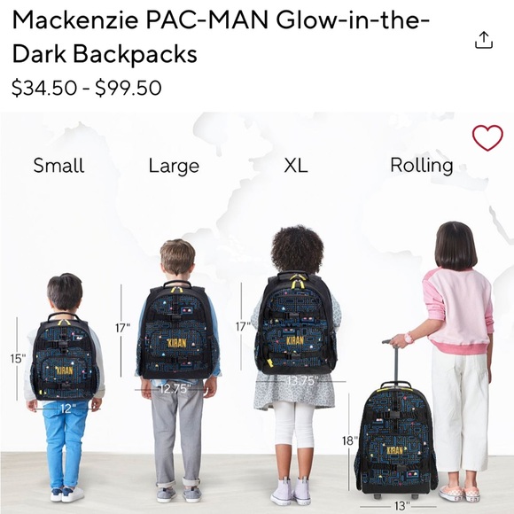 “JACOB” Small Pac-Man Backpack - Picture 6 of 10